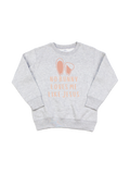 Kids No Bunny Loves Me Like Jesus Rose Toddler Sweatshirt