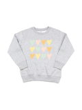 Kids Hearts Pastel Toddler Sweatshirt