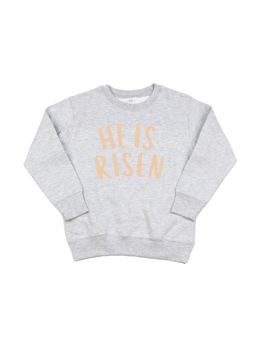 Kids He Is Risen Neutral Toddler Sweatshirt