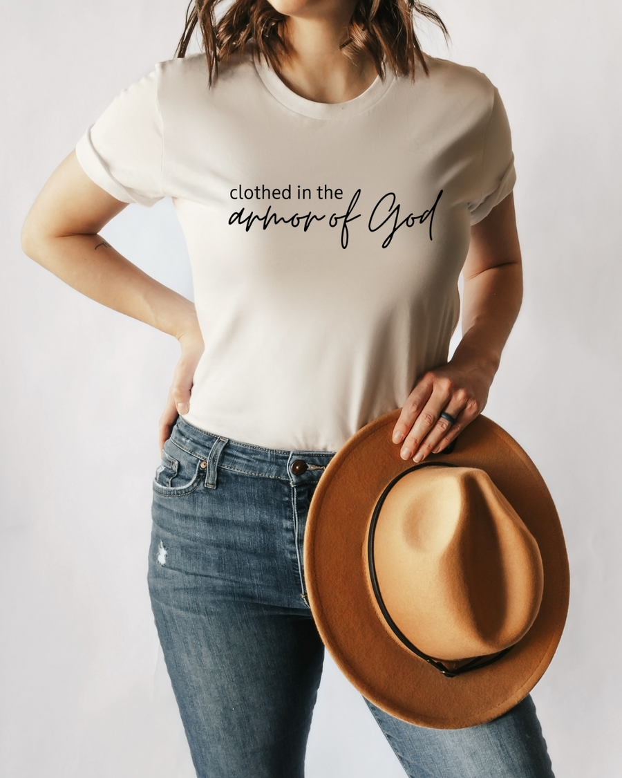Adult Clothed In The Armor Of God Crew Neck