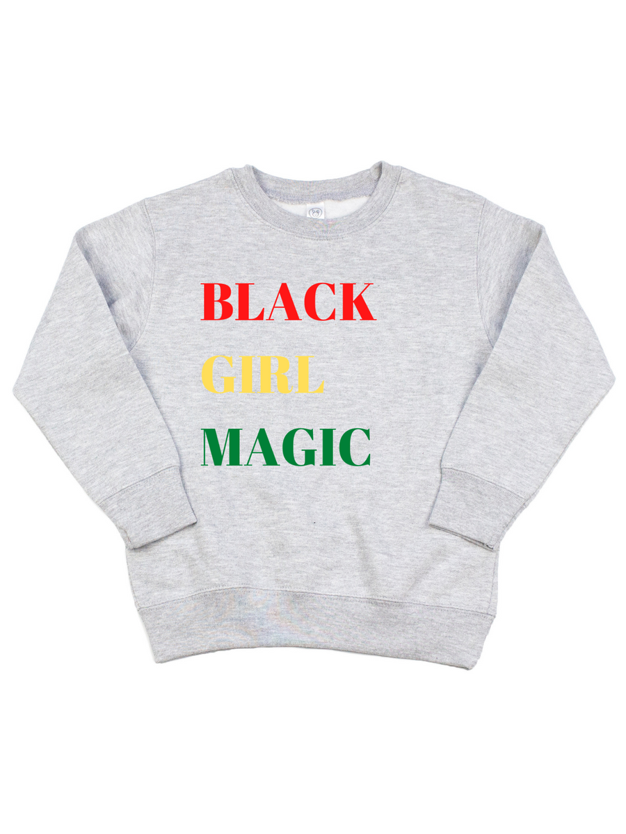 Kids Black Girl Magic Rasta Toddler Sweatshirt