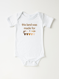 Infant This Land Was Made for You + Me - Bodysuit