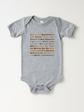Infant ABC's of Black History - Bodysuit