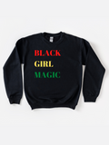 Adult Black Girl Magic Rasta Sweatshirt
