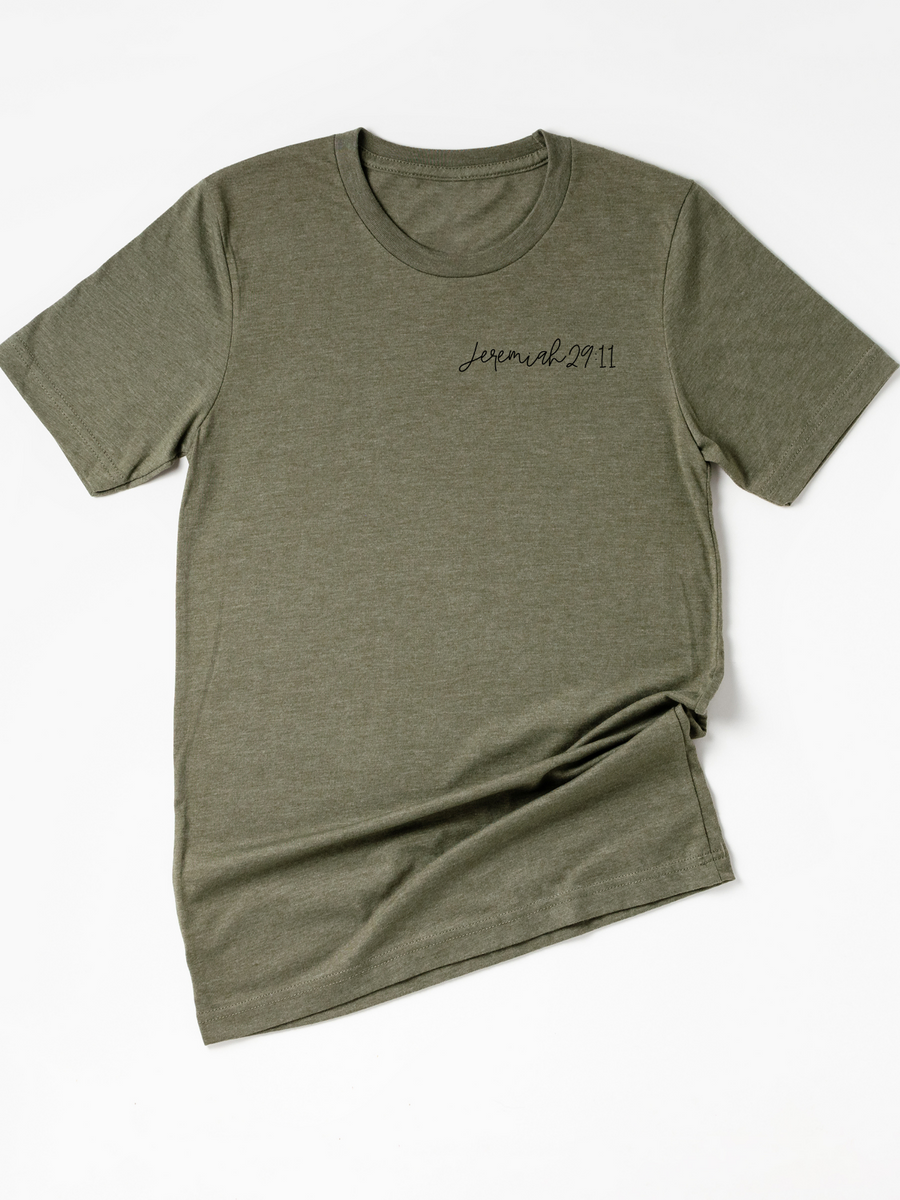 Adult God Has A Plan For Me Jeremiah 29:11 Crew Neck