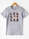 Adult Historical Black Figures Crew Neck