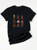 Adult Historical Black Figures Crew Neck