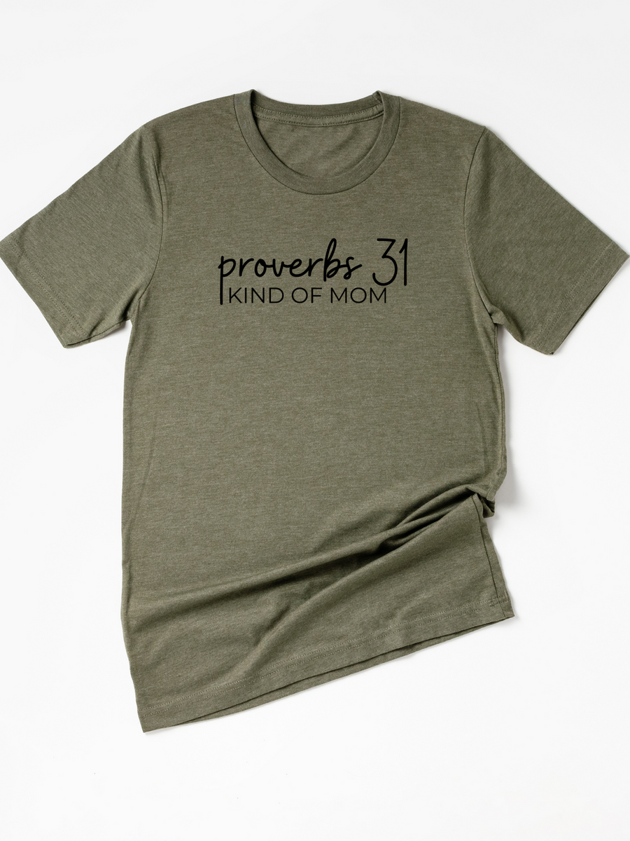 Adult Proverbs 31 Mom Crew Neck