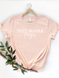 Adult This Mama Prays Crew Neck