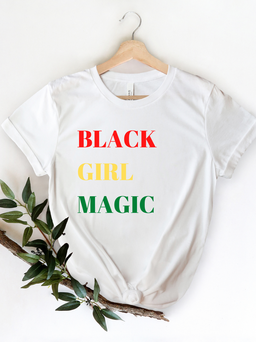 Adult Black Girl Magic Rasta Crew Neck