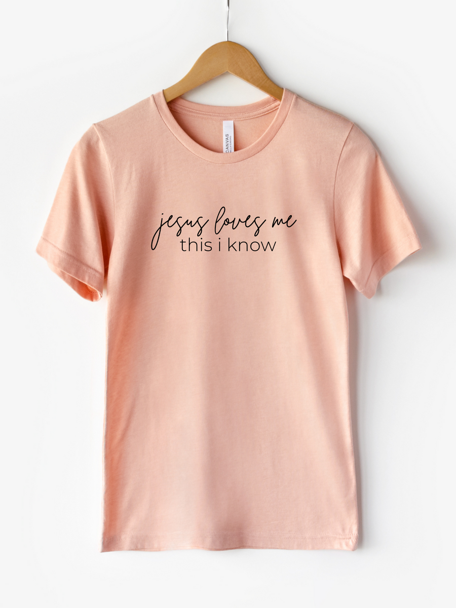 Adult Jesus Loves Me This I Know Crew Neck