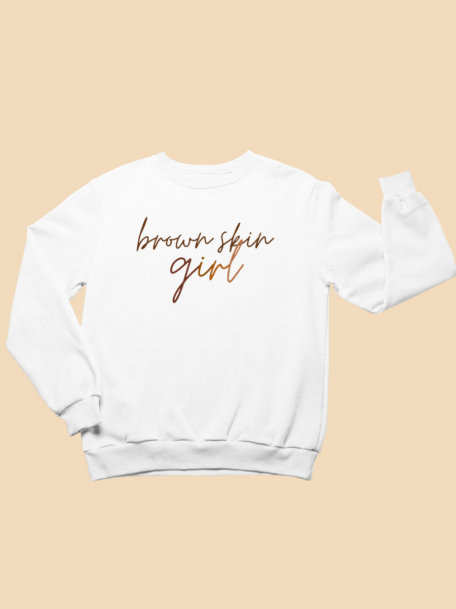 Kids Brown Skin Girl Toddler Sweatshirt