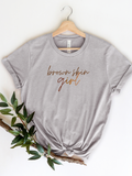 Adult Brown Skin Girl Crew Neck
