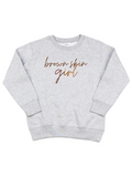 Kids Brown Skin Girl Toddler Sweatshirt