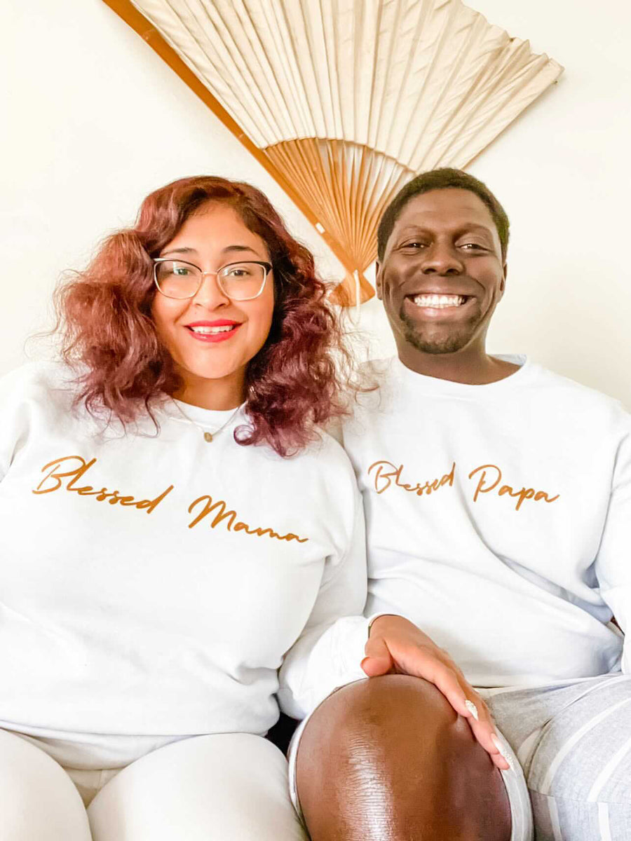 Adult Blessed Papa Sweatshirt