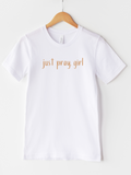 Adult Just Pray, Girl Caramel Crew Neck