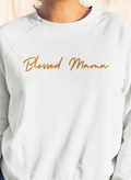 Adult Blessed Mama Black Sweatshirt