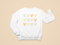 Kids Hearts Pastel Toddler Sweatshirt