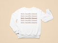 Kids Black. Beautiful. Blessed. Toddler Sweatshirt