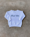 Kids Blessed Babe Indigo Toddler Sweatshirt