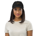 Brown Skin Girl Black Distressed Mom Hat