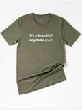 Adult It’s A Beautiful Day To Be Black Crew Neck