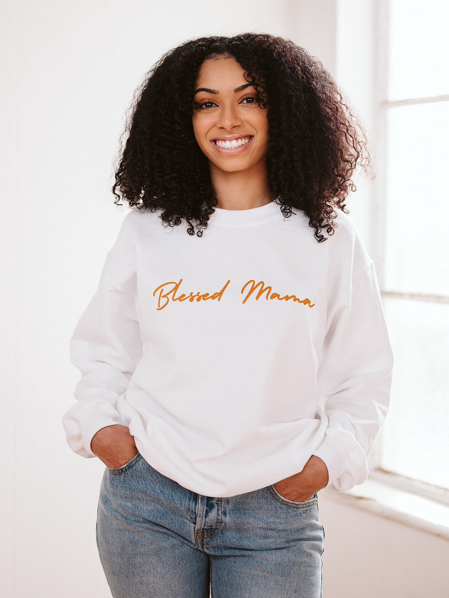 Adult Blessed Mama Sweatshirt