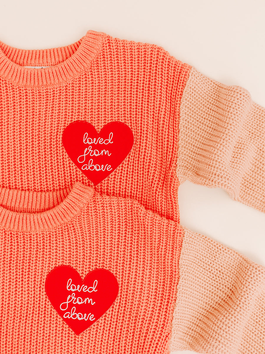 Infant + Kids Loved From Above Chunky Knit Sweater