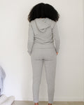 Blessed Mama Embroidered Hooded Jacket