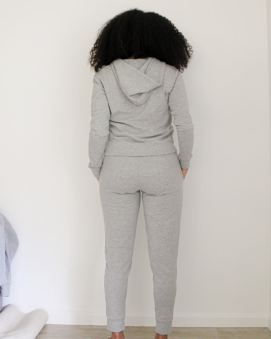 Blessed Mama Embroidered Hooded Jacket