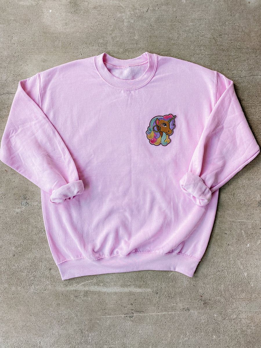 Adult Brown Unicorn Sweatshirt Preorder