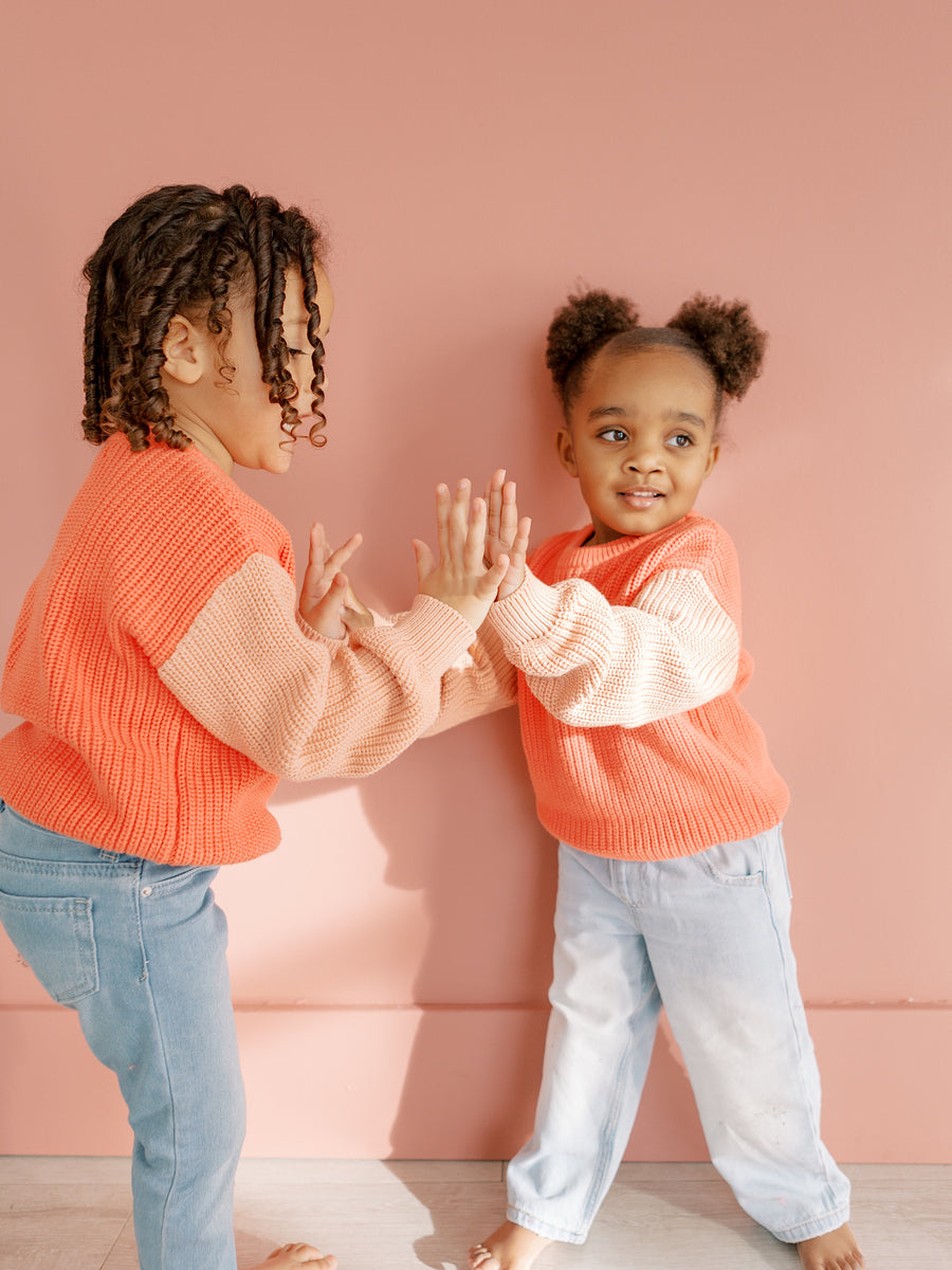 Infant + Kids Loved From Above Chunky Knit Sweater