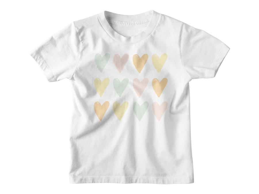 Kids Hearts Pastel - Tee