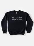 Adult It’s A Beautiful Day To Be Black Sweatshirt