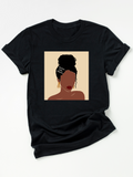 Adult Black Girl Magic Barrette Crew Neck