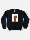 Adult Black Lives Matter Fist Sweatshirt