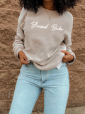 Adult Blessed Babe Sand Sweatshirt