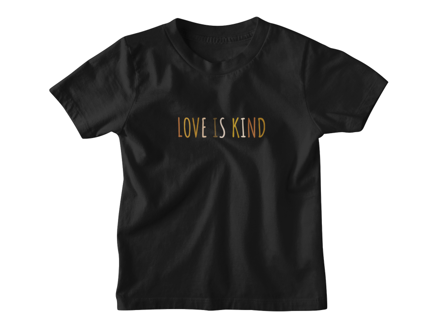 Kids Love Is Kind Black Multicolor - Tee