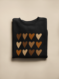 Adult Hearts Multicolor Sweatshirt