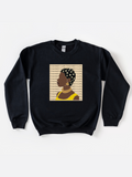 Adult Crowned in Curls Short Hair Sweatshirt