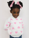 Kids Hearts Fuzzy Sweater