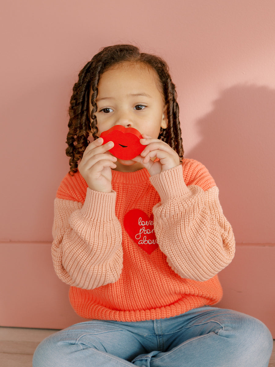 Infant + Kids Loved From Above Chunky Knit Sweater