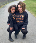 Adult Hearts Multicolor Sweatshirt