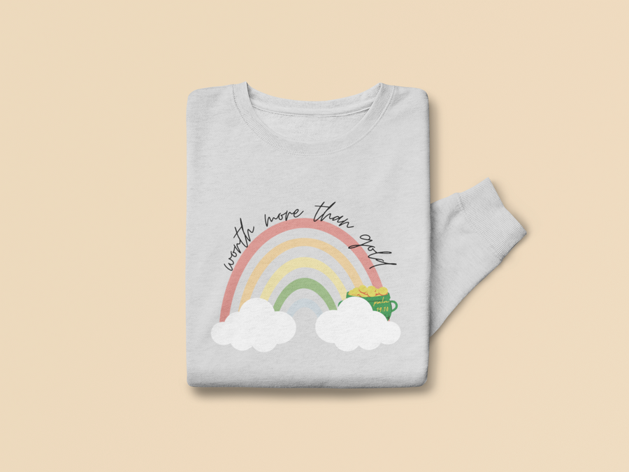 Adult Worth More Than Gold Psalm 19:10 Sweatshirt