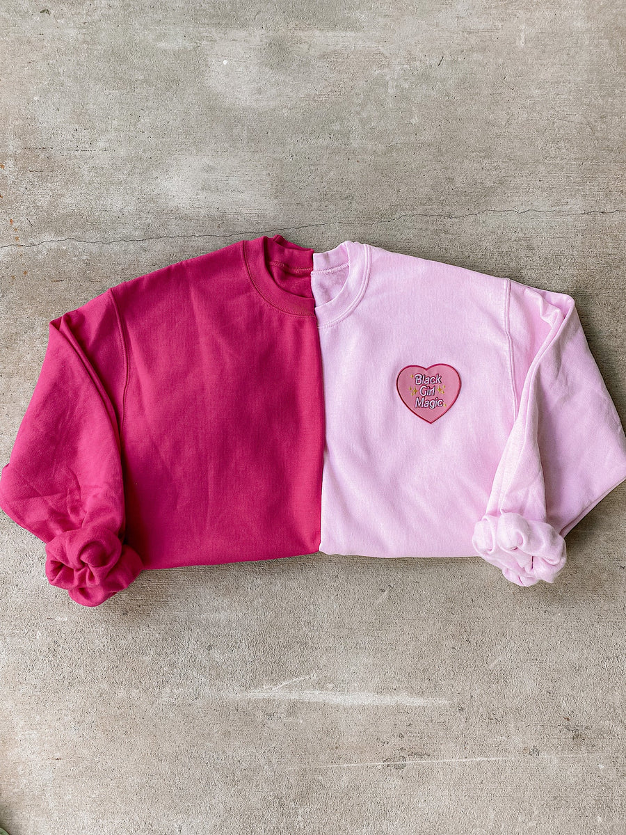 Adult Barbie Inspired Black Girl Magic Sweatshirt Preorder