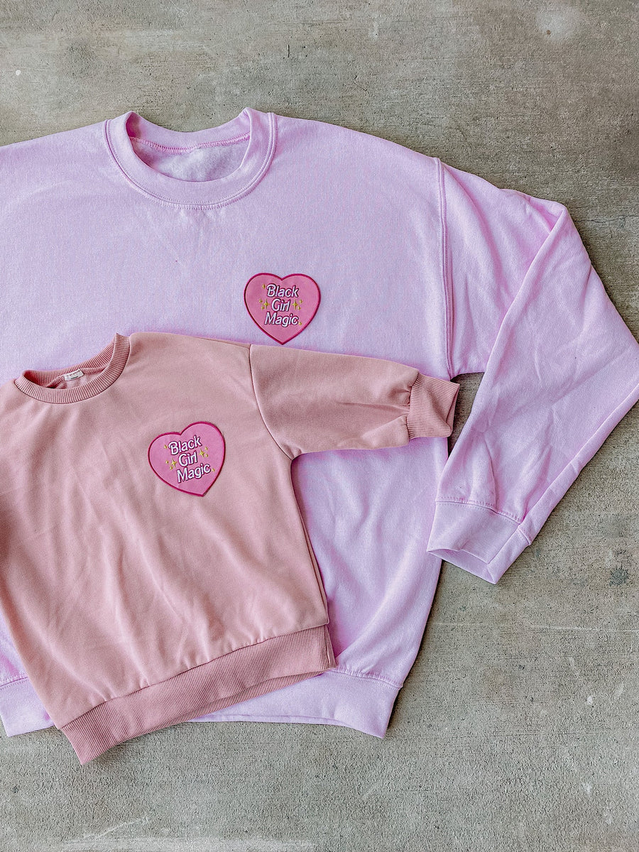 Adult Barbie Inspired Black Girl Magic Sweatshirt Preorder