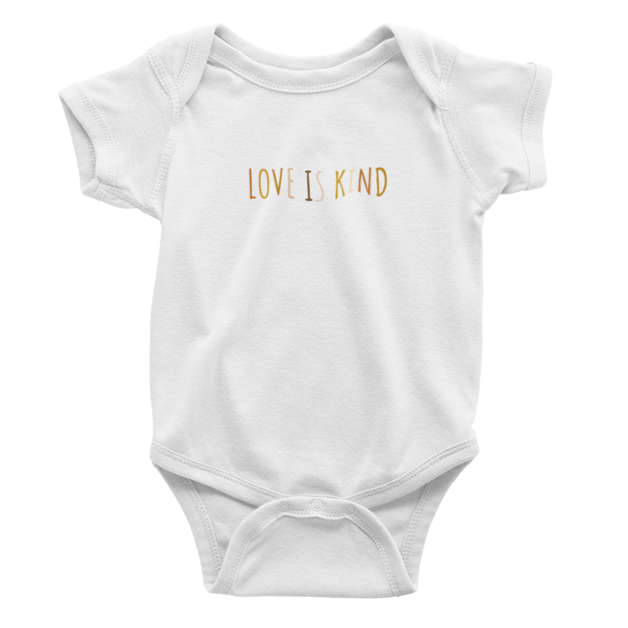 Infant Love Is Kind Black Multicolor - Bodysuit
