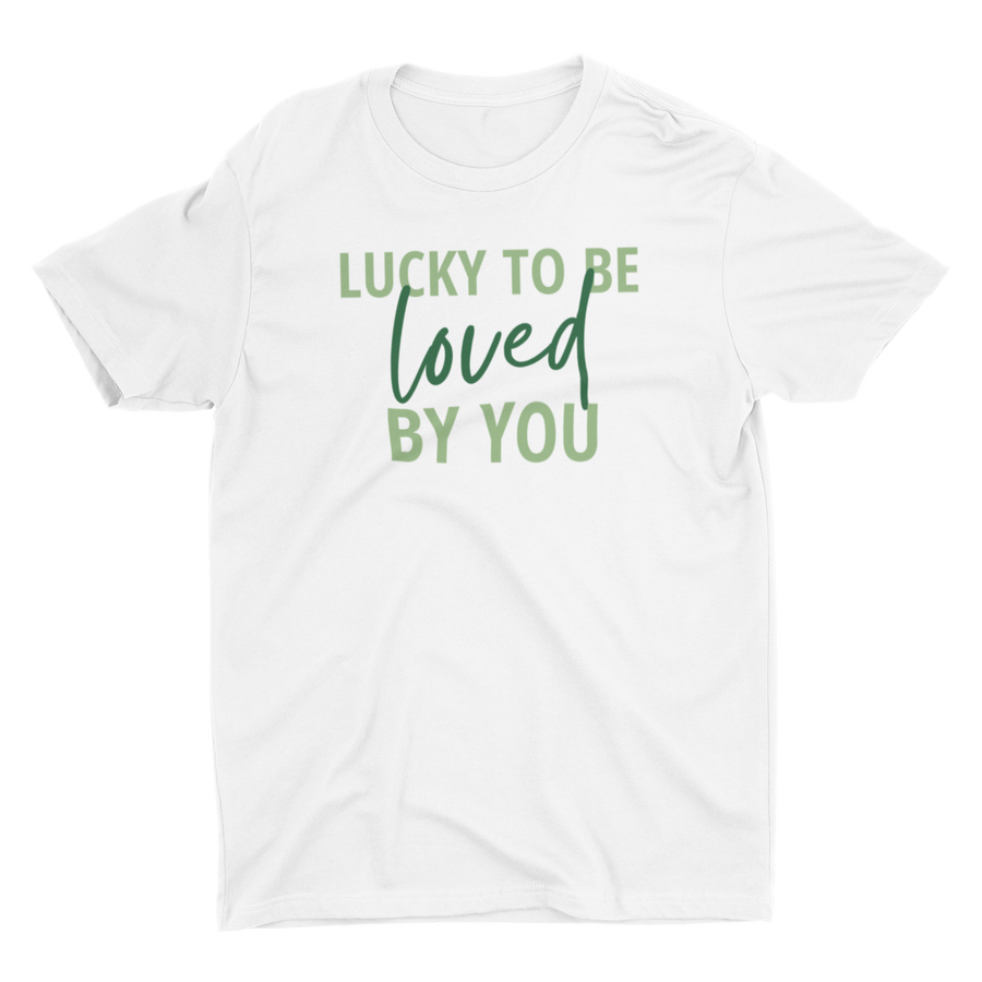 Adult Lucky To Be Loved By You Crew Neck