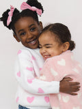 Kids Hearts Fuzzy Sweater