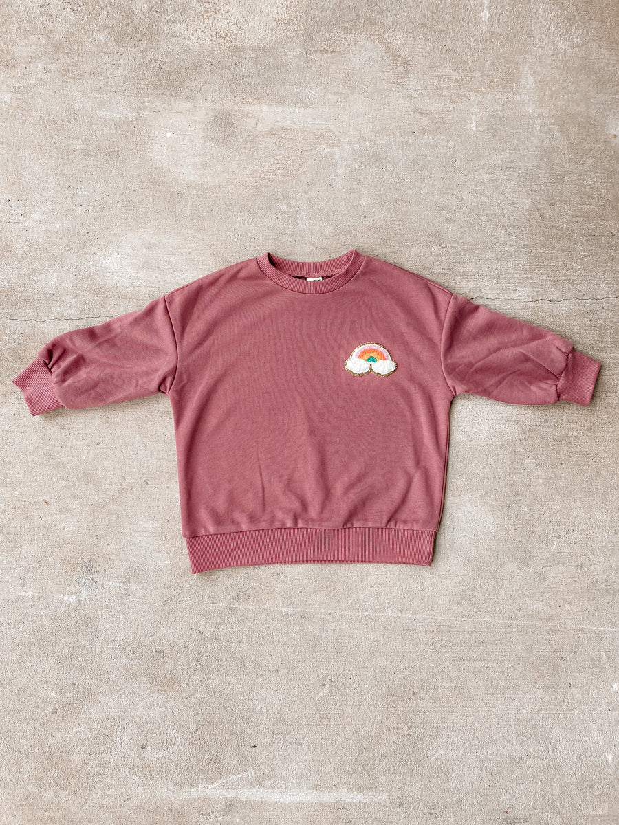 Kids Preorder Rainbow Oversized Sweatshirt